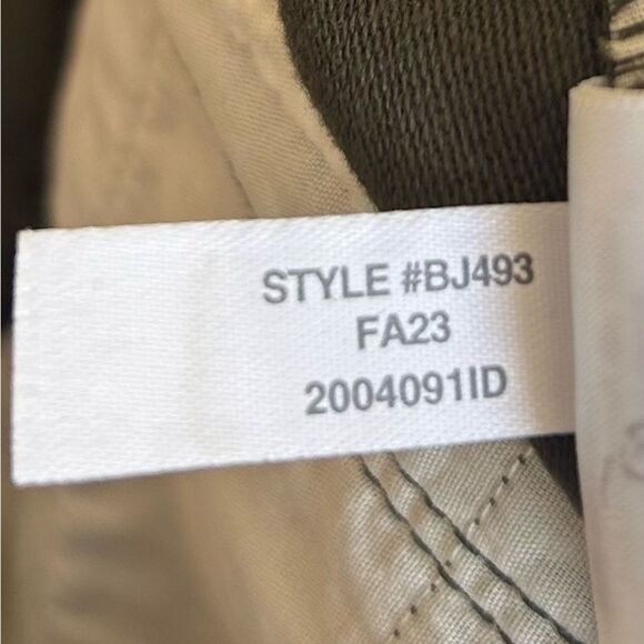 J. Crew Cotton Camp Pant High Rise Green Spanish Moss Size 4 - Picture 9 of 11